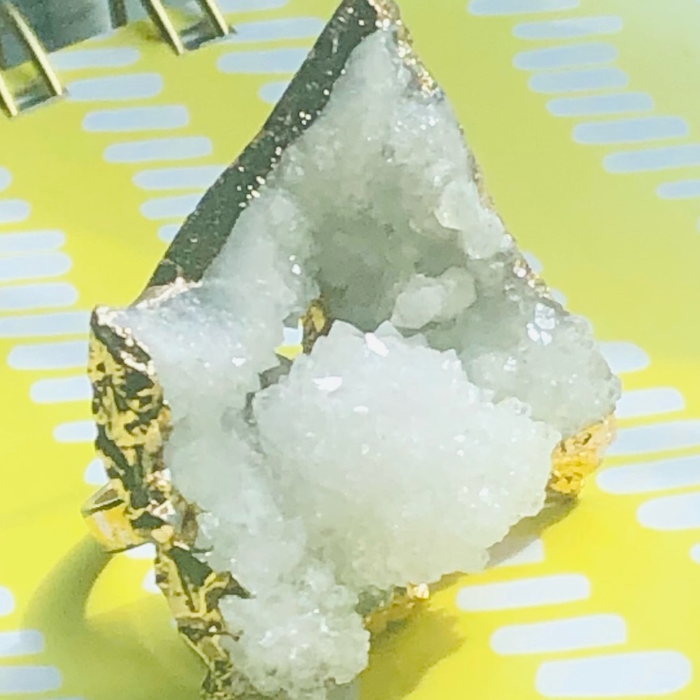 🌟GEODE ROSE GOLD RING🌟3 for $30 - Picture 6 of 10